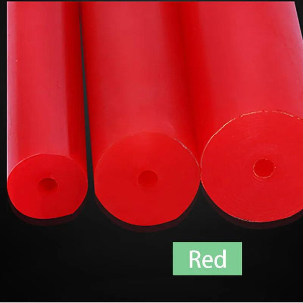 Custom-cut polyurethane rods in various lengths and diameters with CNC machining support