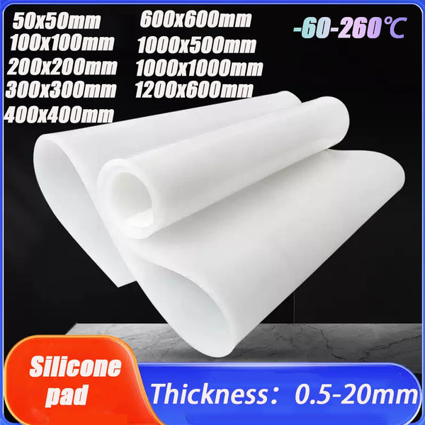 Custom cut silicone rubber gaskets with precision CNC machining services