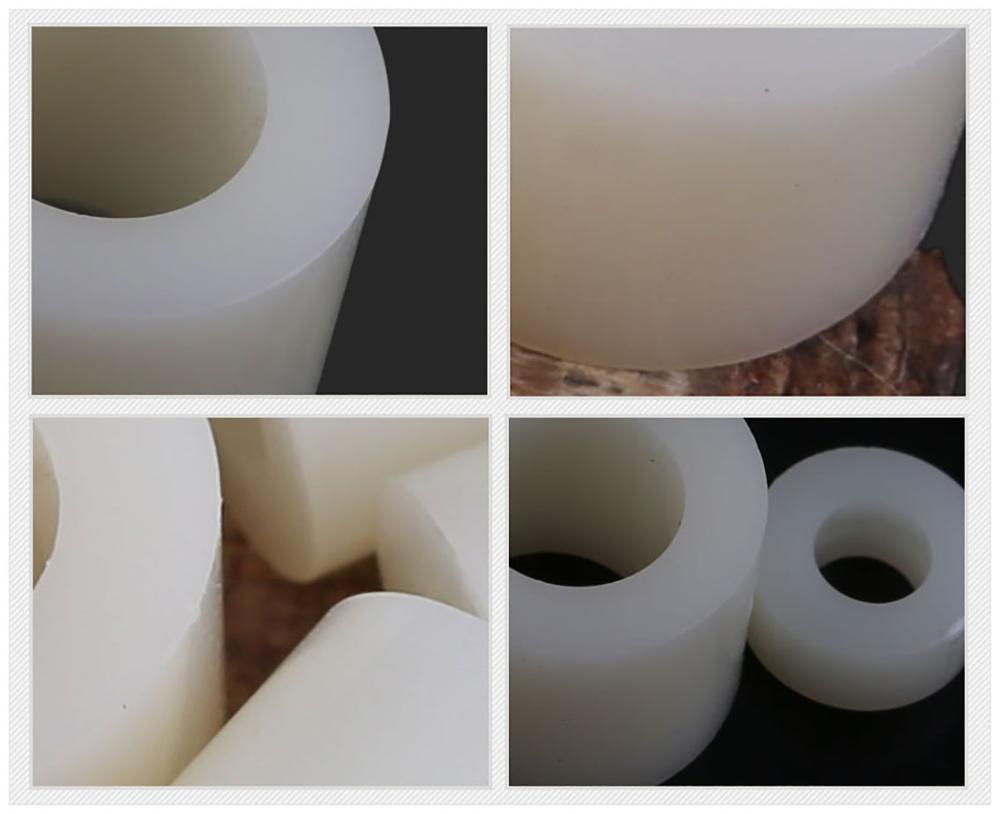 Custom CNC-machined nylon spacer washer
