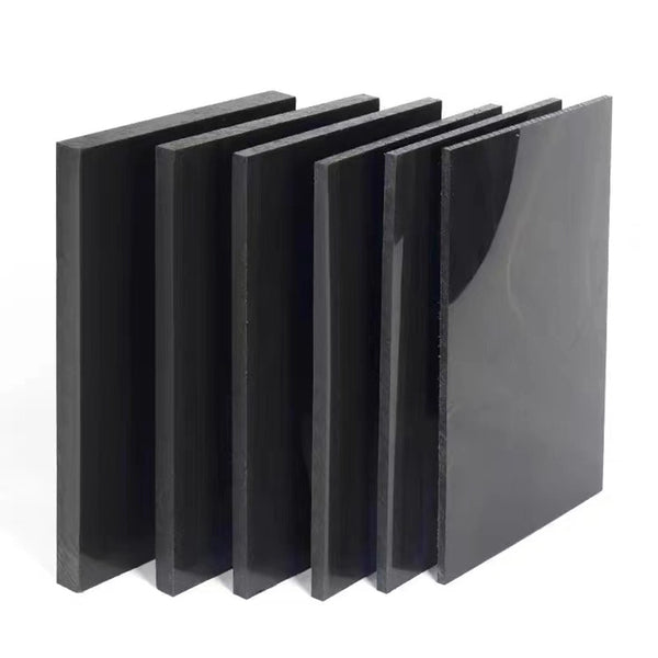 Black PEEK plastic board for aerospace and electronics – 1mm to 5mm thick