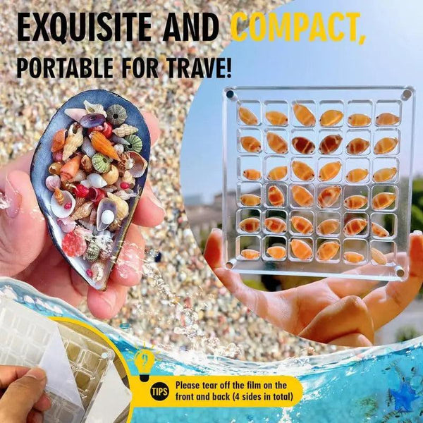 Compact acrylic display case with magnetic lid used for crafts and decorative gifts