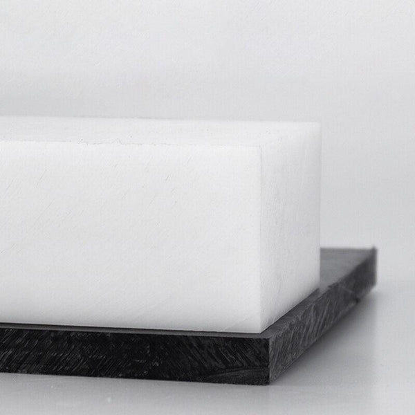 Laser-cuttable HDPE sheet with black and white dual surface