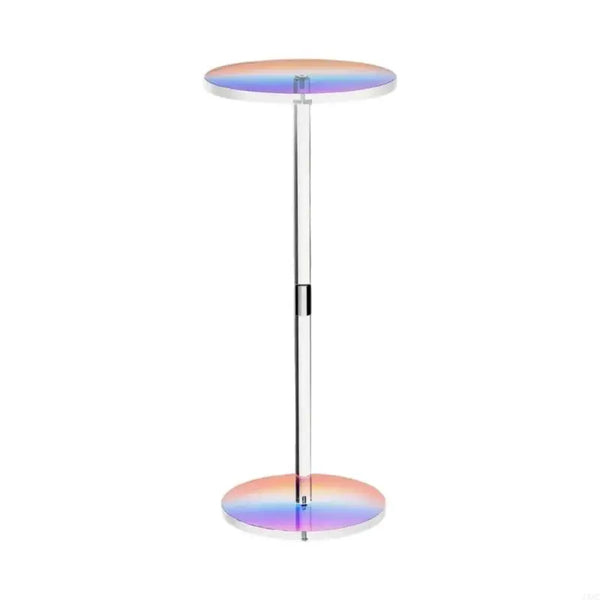 Easy to clean clear acrylic table surface being wiped with cloth