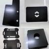 Sample of CNC cut black epoxy fiberglass board for industrial machining projects