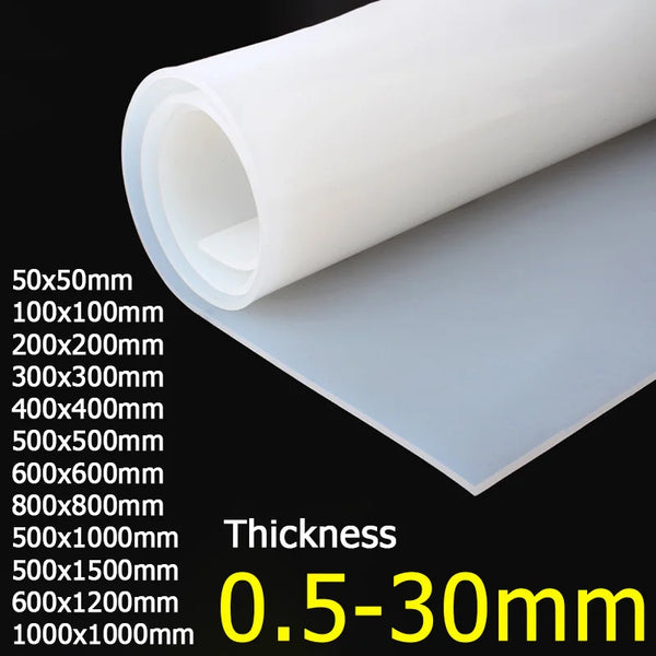 Flexible black silicone sheet demonstrating elasticity for valve sealing and machinery cushioning pads