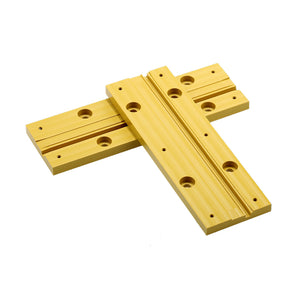 A custom CNC-machined green FR-4 test fixture designed for securing a printed circuit board (PCB) during a high-temperature soldering process.