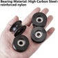 Heavy-duty nylon pulley wheel used in industrial lifting equipment