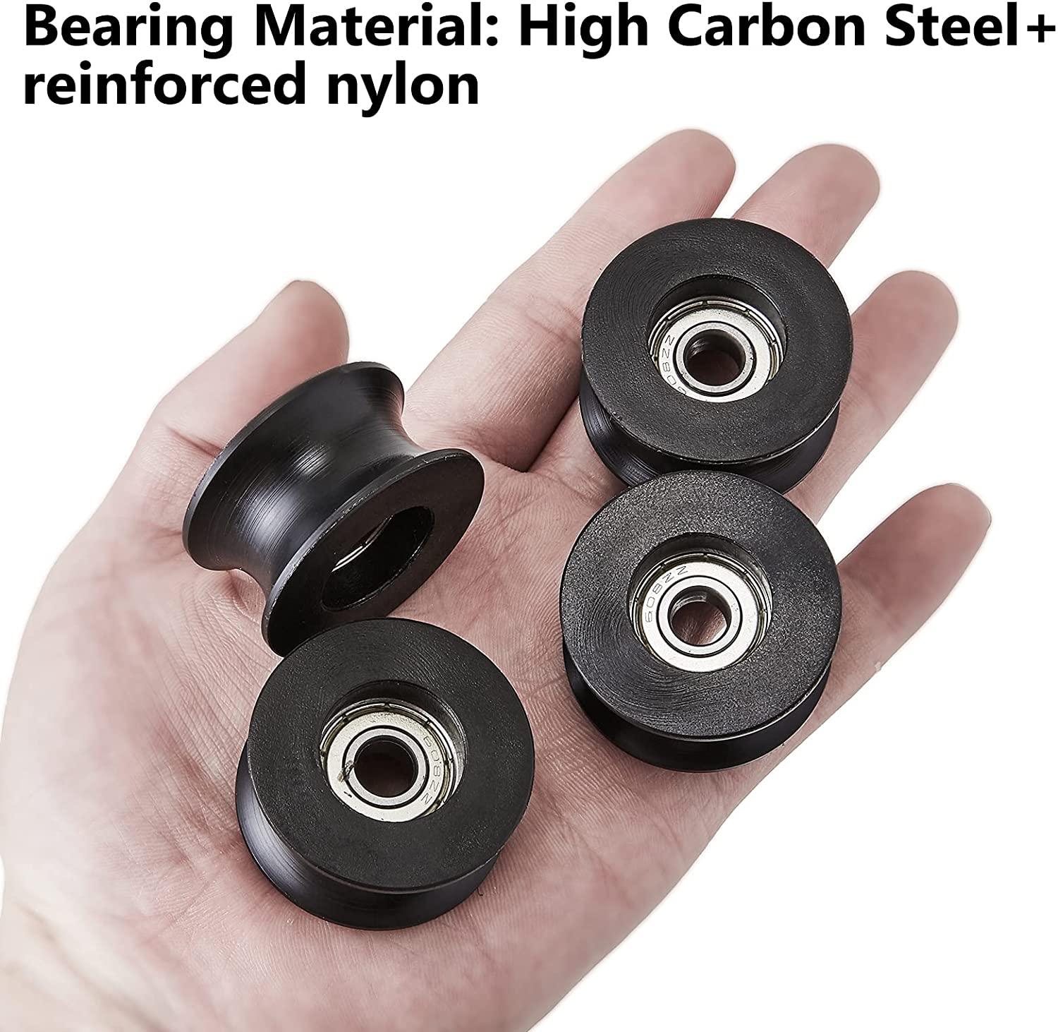 Heavy-duty nylon pulley wheel used in industrial lifting equipment