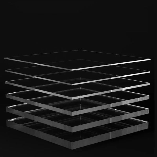 High optical clarity transparent acrylic sheet with 92% light transmission comparable to glass