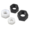 Non-conductive nylon hex nuts used for PCB board mounting