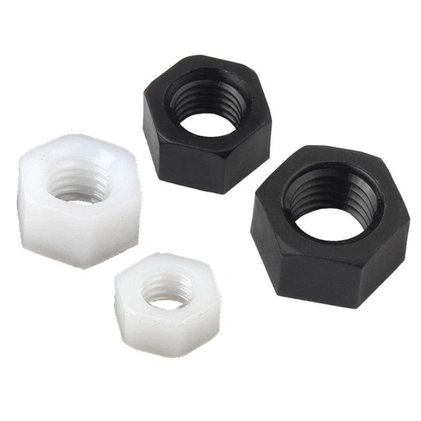 Non-conductive nylon hex nuts used for PCB board mounting