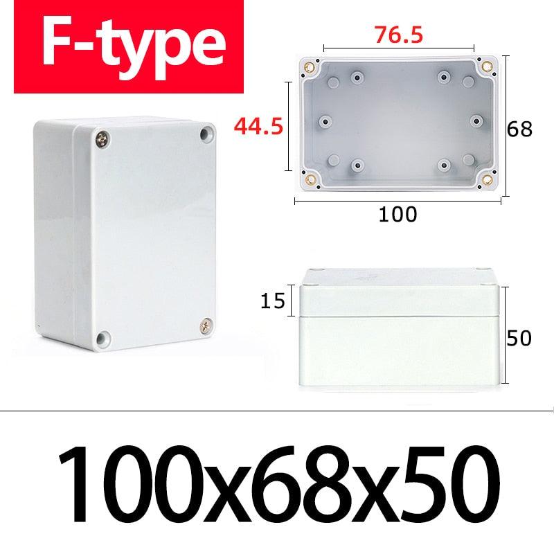 IP67 plastic enclosure with label area for marking or branding