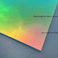 Custom cut iridescent PMMA acrylic sheet for DIY crafts and custom displays