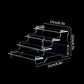 L size 30x8cm acrylic makeup display with inch conversion