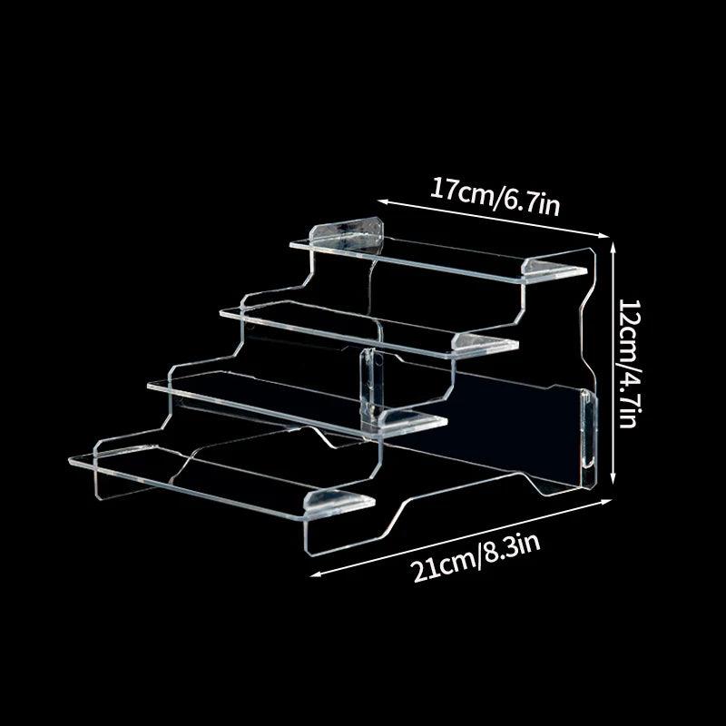 L size 30x8cm acrylic makeup display with inch conversion