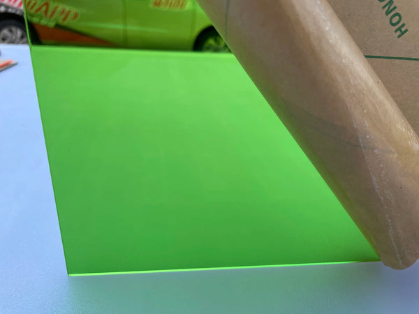 LED backlit menu board using colored acrylic panels restaurant