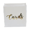 Luxury clear wedding card holder with modern design aesthetics