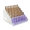 Multi-tier acrylic cosmetic organizer for salon or home use