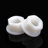 Nylon flange nuts used in DIY and industrial electrical installations