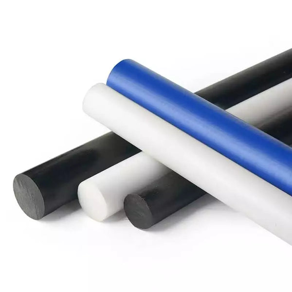 500mm beige nylon rod 6mm diameter, machinable engineering plastic for CNC and DIY