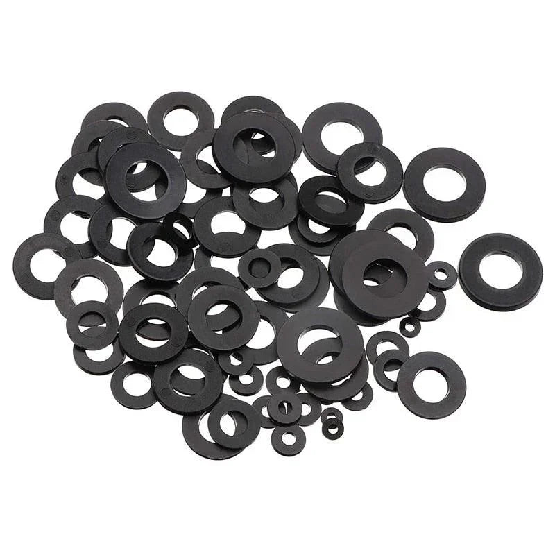 500PCS Nylon Flat Washers Assortment Set – M2 to M10 Sizes – Beeplastic