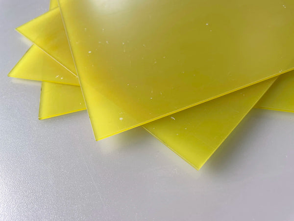 Orange translucent acrylic LED signage light diffusion example