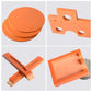 Orange phenolic board 200×300×70 mm (7.87×11.81×2.76 in), cut-to-size Bakelite plate
