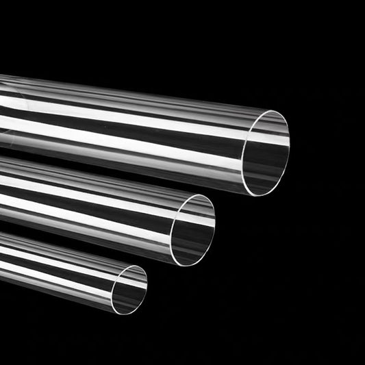 Transparent polycarbonate PC hard tubing 16mm OD x 12mm ID, 50cm rigid pipe for custom water cooling loop