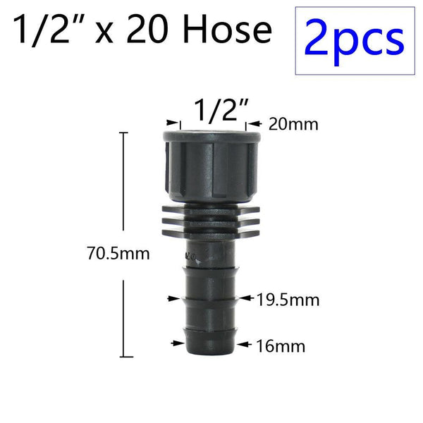 Comparison of quick-fit PE hose connector and traditional fittings