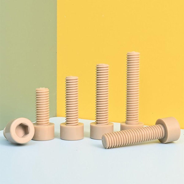PEEK hex socket head cap screws M4 to M8 for heat insulation