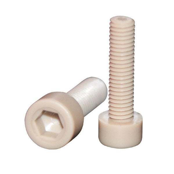 20pcs PEEK hex socket screws DIN912 in M2.5, M3, M4 sizes