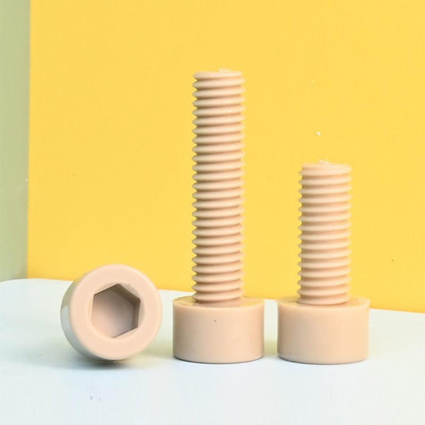 Non-conductive PEEK plastic screw for PCB and electronics mounting