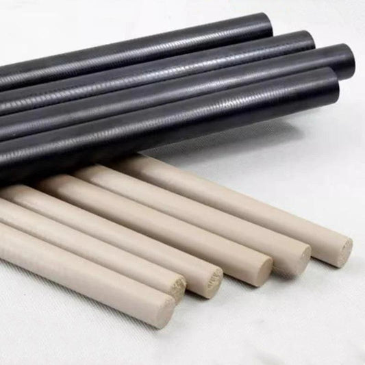 Natural PEEK rod cut to size – CNC machinable engineering plastic