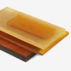 Heat resistant PEI plate 120×40 mm amber translucent engineering plastic sheet