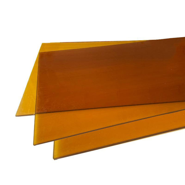 Amber PEI Ultem plastic sheet - transparent high-temperature engineering plastic
