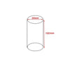 Designer perfume bottles elevated on transparent acrylic display cylinders