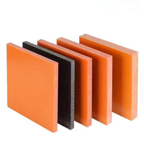 50 mm (1.97 in) phenolic insulation board, orange Bakelite cut-to-size sheet for industrial jigs