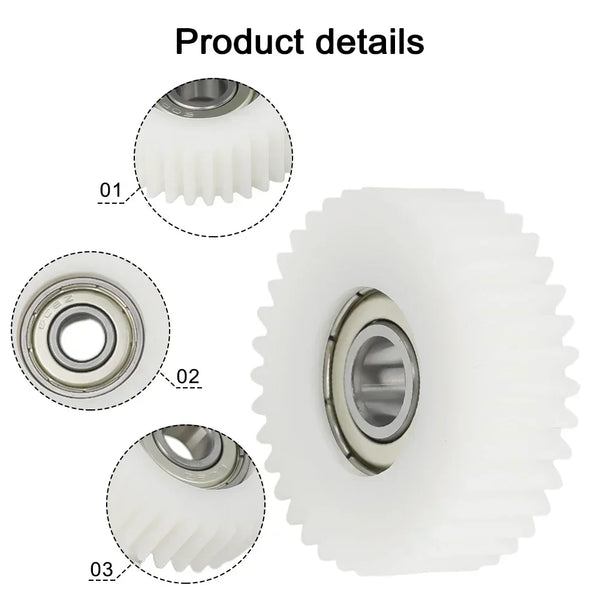 Side profile showing 12mm thickness of nylon planetary gear