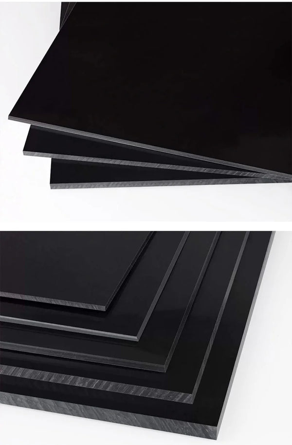 PP sheet thickness comparison 3mm 5mm 10mm 15mm 20mm black polypropylene boards