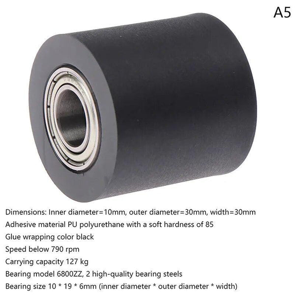 Custom-made PU track roller options from BeePlastic