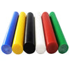 POM acetal rod in 6 colors - black white red blue yellow green - 500mm length for CNC machining