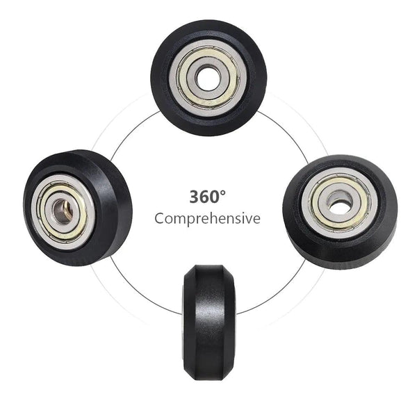 POM Pulley Wheels Installed on Ender3 V2 3D Printer V-Slot Frame