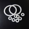 PTFE flat gasket washer for flange sealing, 2mm thick teflon ring, high temperature resistant