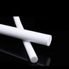 White PTFE rod 500mm for chemical-resistant gasket applications