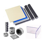 PVC polyvinyl chloride custom machining for plumbing fittings chemical equipment and construction