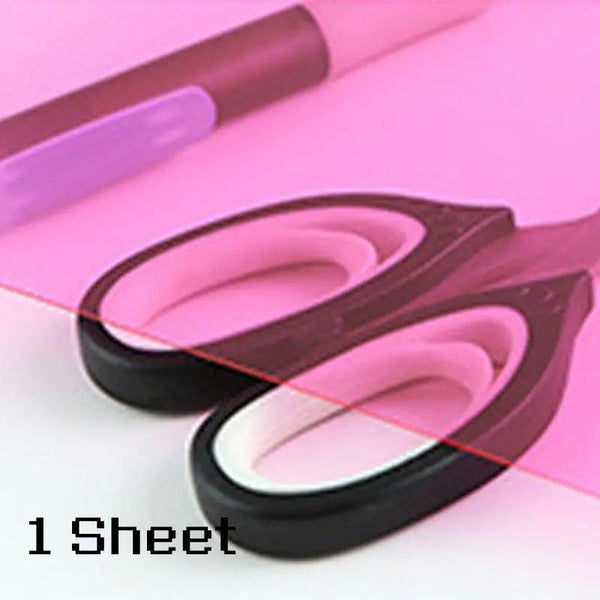 Flexibility of 0.3mm PVC sheet shown by bending corner