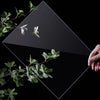 Clear PVC sheet used for crafts, signage, and laser cutting projects