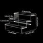 Size comparison of S and L format acrylic cosmetic stands