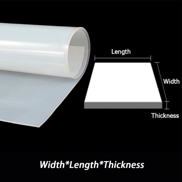 Transparent silicone gasket used for industrial sealing and thermal insulation