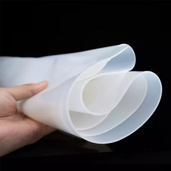 Silicone rubber sheet thickness and size options from 0.5mm to 20mm